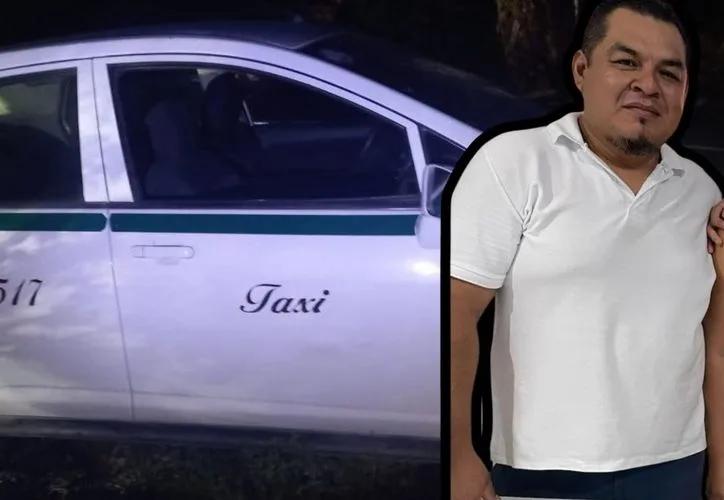 Photo of a taxi similar to the one found with a body in Cancun's Colonia Mexico neighborhood