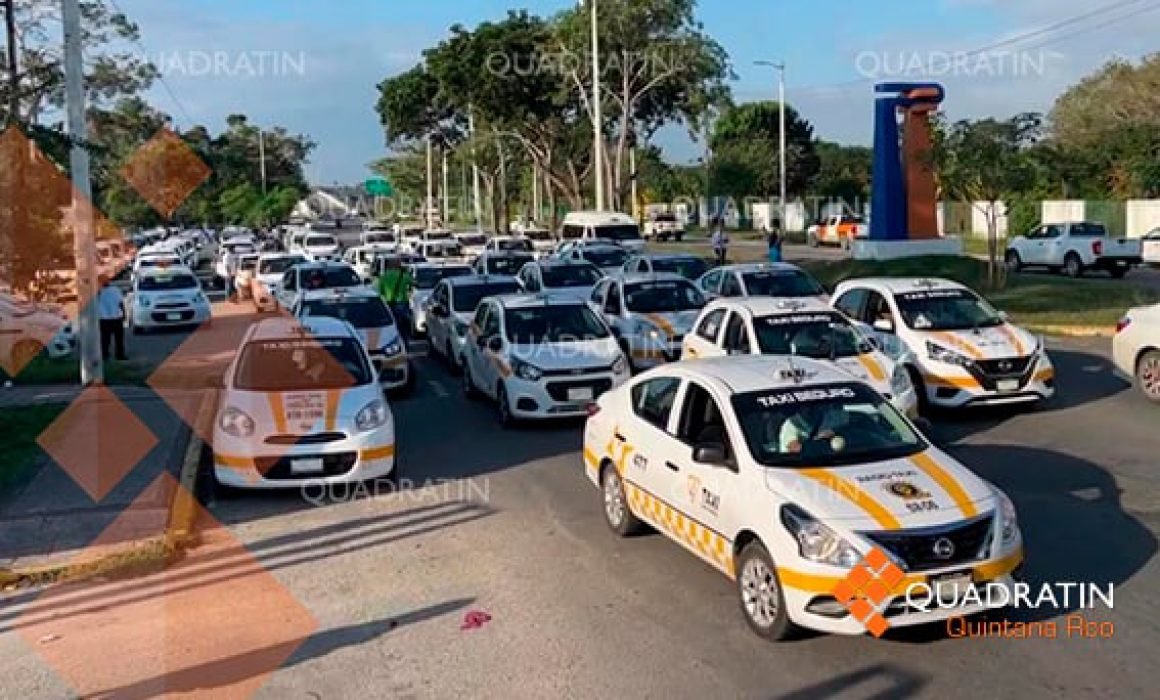 A taxi in Cancun, Quintana Roo, Mexico