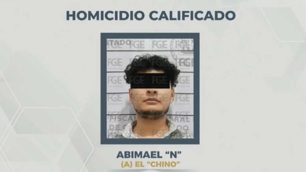 Police mugshot of Abimael N, alias El Chino, arrested for murder in Tulum
