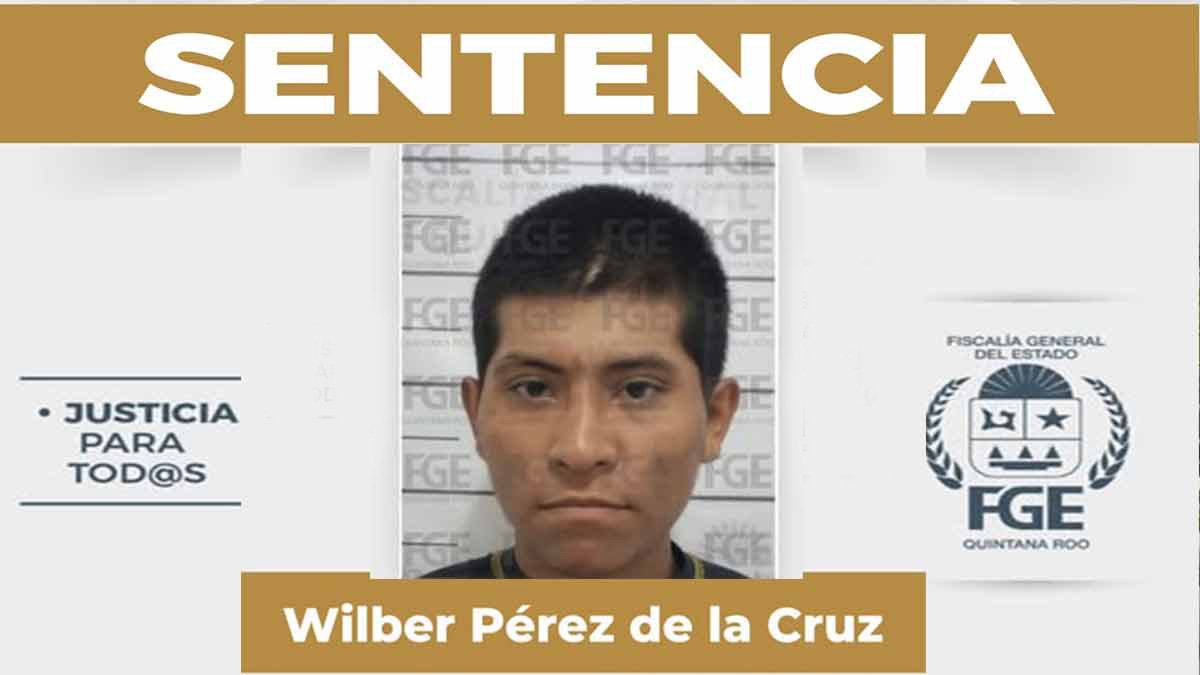 Photo of Wilber Pérez de la Cruz, sentenced to 12 years for armed robbery in Cancun