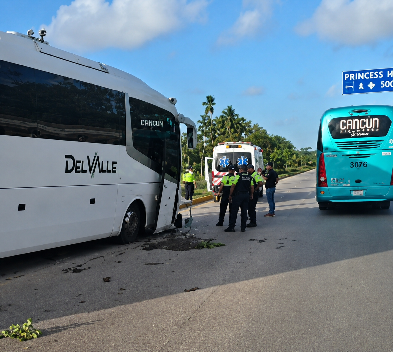 Del Valle suffers brake failure