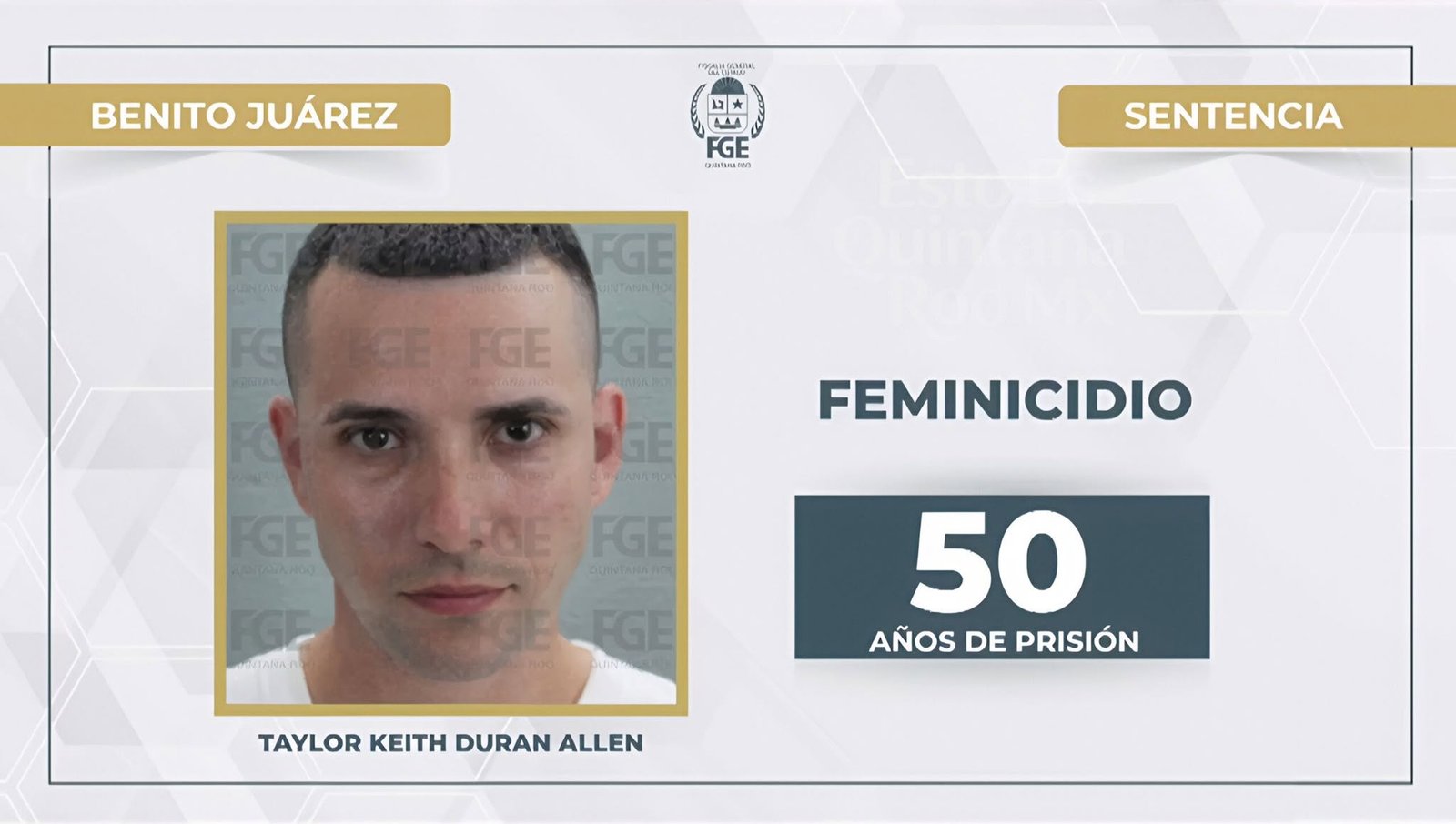 US man sentenced for murder in Cancun