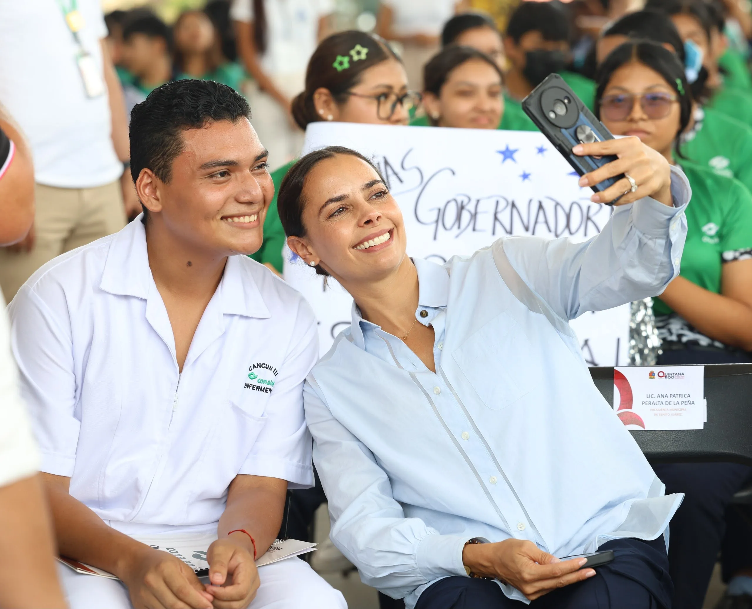 Ana Patricia Peralta, mayor of Cancun, speaking at an event