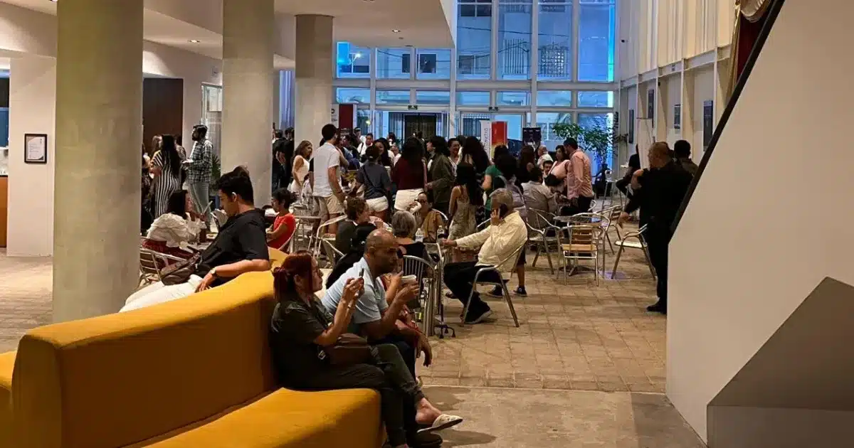 People enjoying a cultural event in Cancun