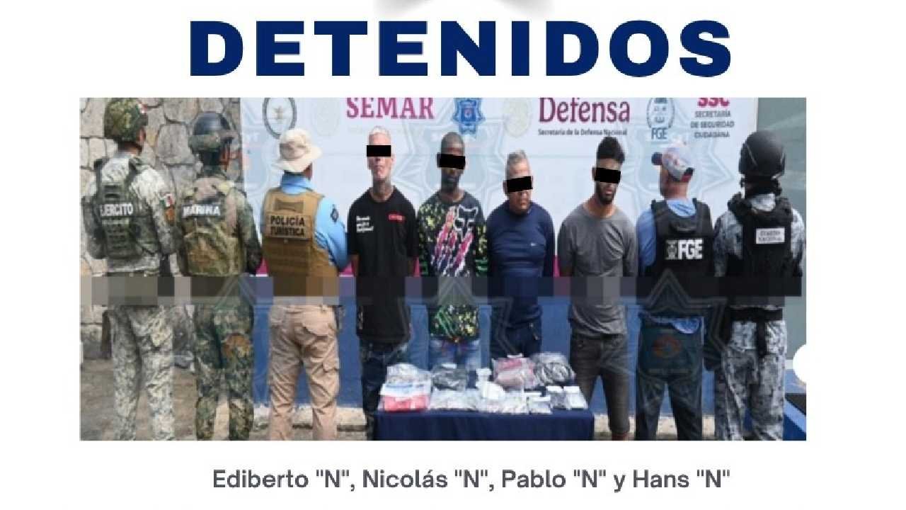 Four Cuban nationals arrested with drugs in Cancun hotel zone