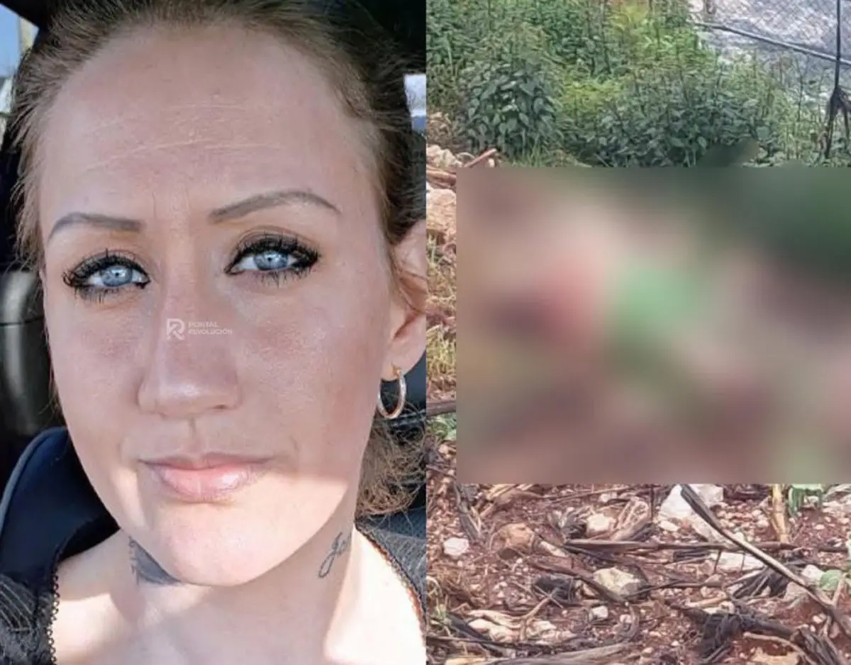 Crime scene tape at the location where Makala Pendley's body was found in Zinacantan, Chiapas