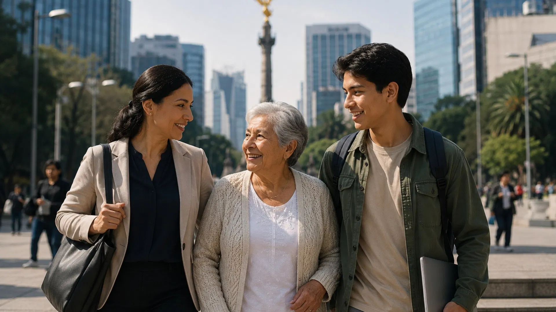 Graph showing Mexico's aging population trend with increasing proportion of older adults
