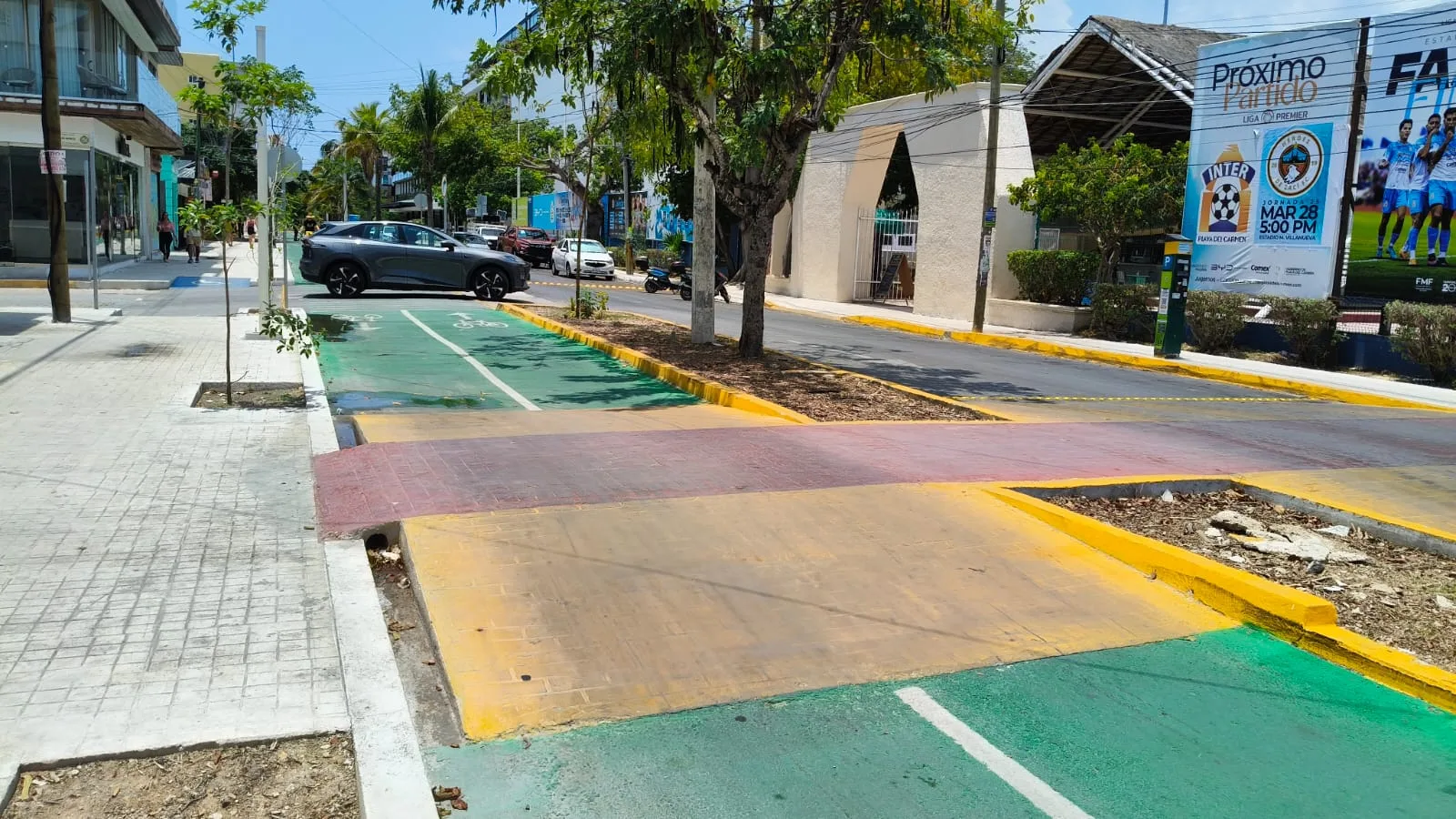 Parking spaces in Playa del Carmen operated by Playaparq