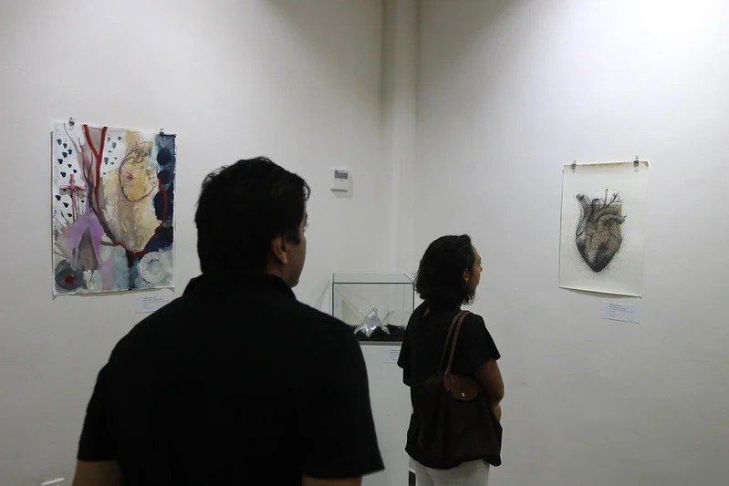 Artwork from the Queer: Art, Memory and Resistance exhibition at the Playa del Carmen Art Gallery