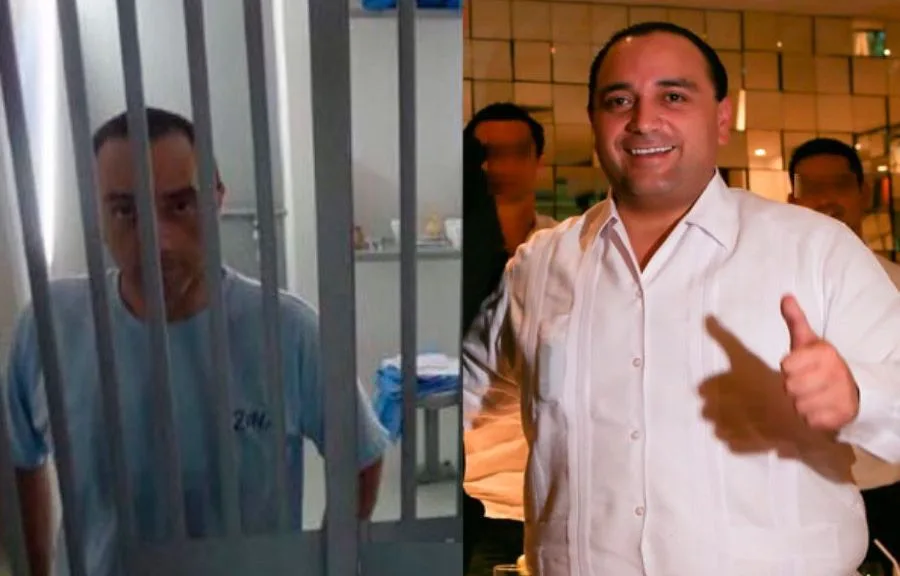 Roberto Borge, former governor of Quintana Roo, in a courtroom setting