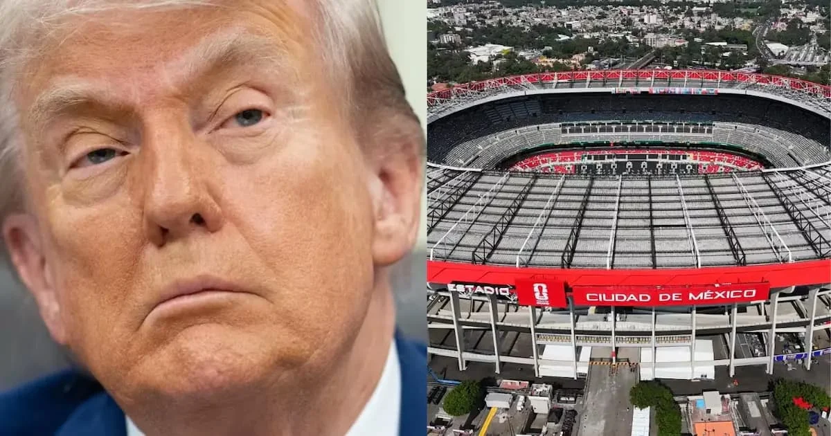 A security checkpoint at a stadium in Mexico ahead of the 2026 FIFA World Cup
