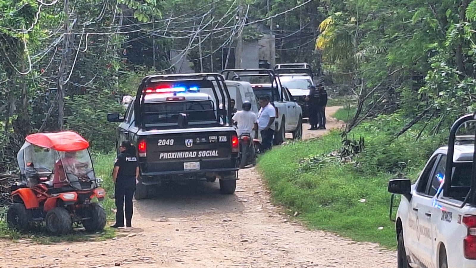 Security forces conducting patrols in Felipe Carrillo Puerto, Quintana Roo