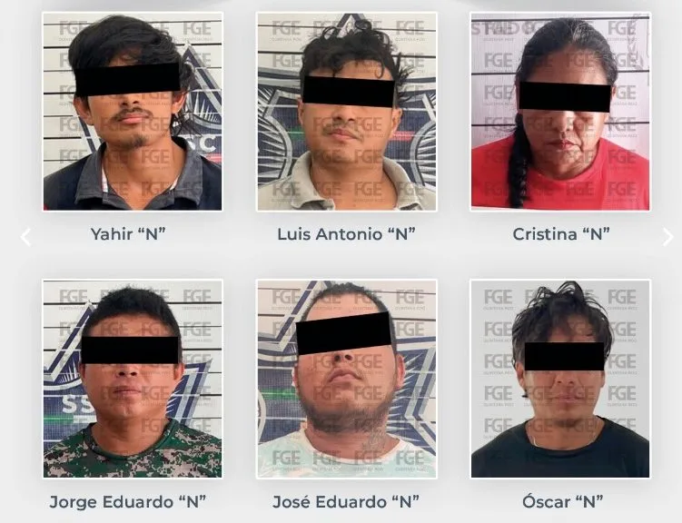 Six suspects charged with drug offenses in Quintana Roo
