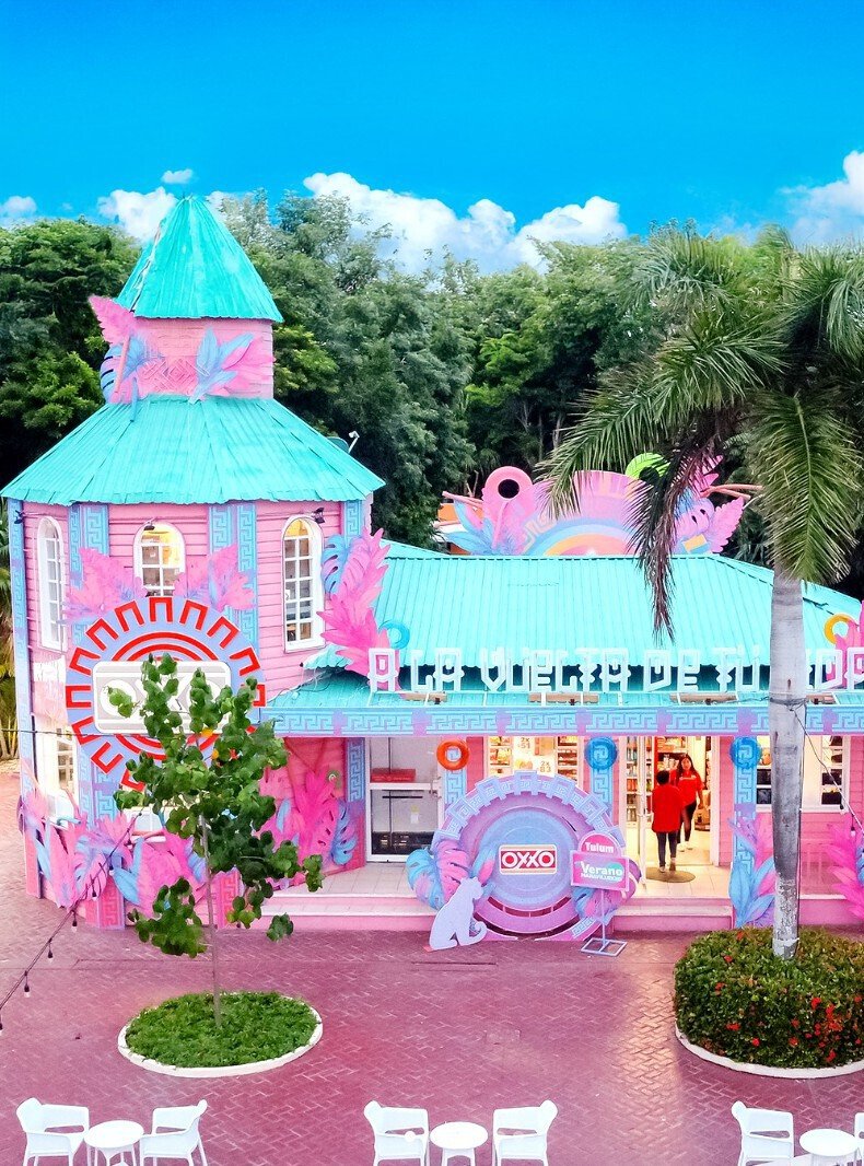 the most beautiful oxxo in mexico inside bahia principe resort