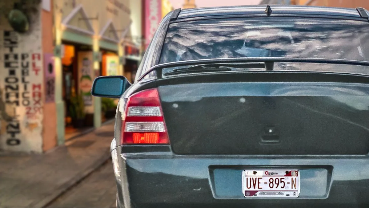 car with out of state plates in merida
