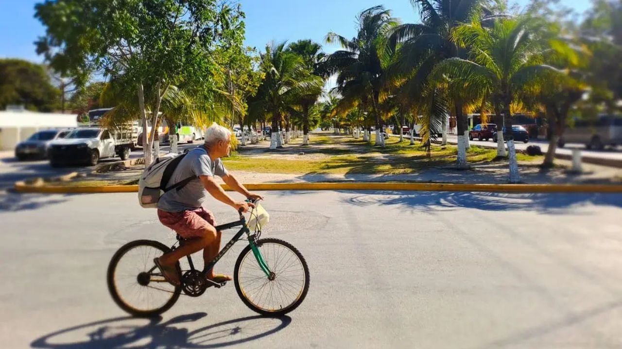 Canadian tourists enjoying a beach in Puerto Morelos, Quintana Roo