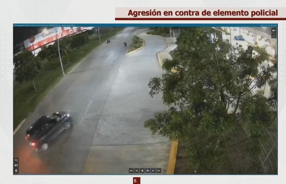 Security briefing in Cancún where prosecutor Raciel López Salazar denied commander was targeted