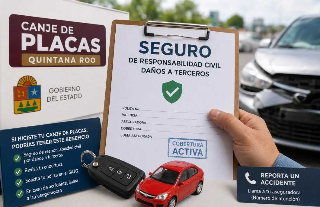 Car insurance policy document with car keys on a table
