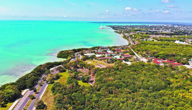 Aerial view of Chetumal, Quintana Roo