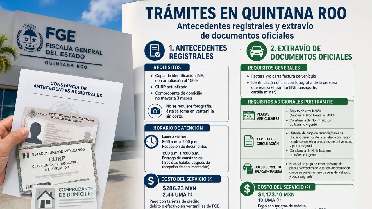 Exterior of the State Prosecutor's Office building in Quintana Roo