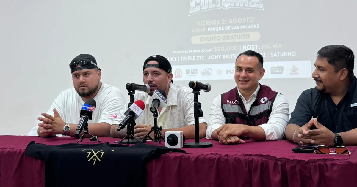 Poster announcing the second edition of La Calle y Su Cultura festival in Cancun, featuring freestyle battles and live music