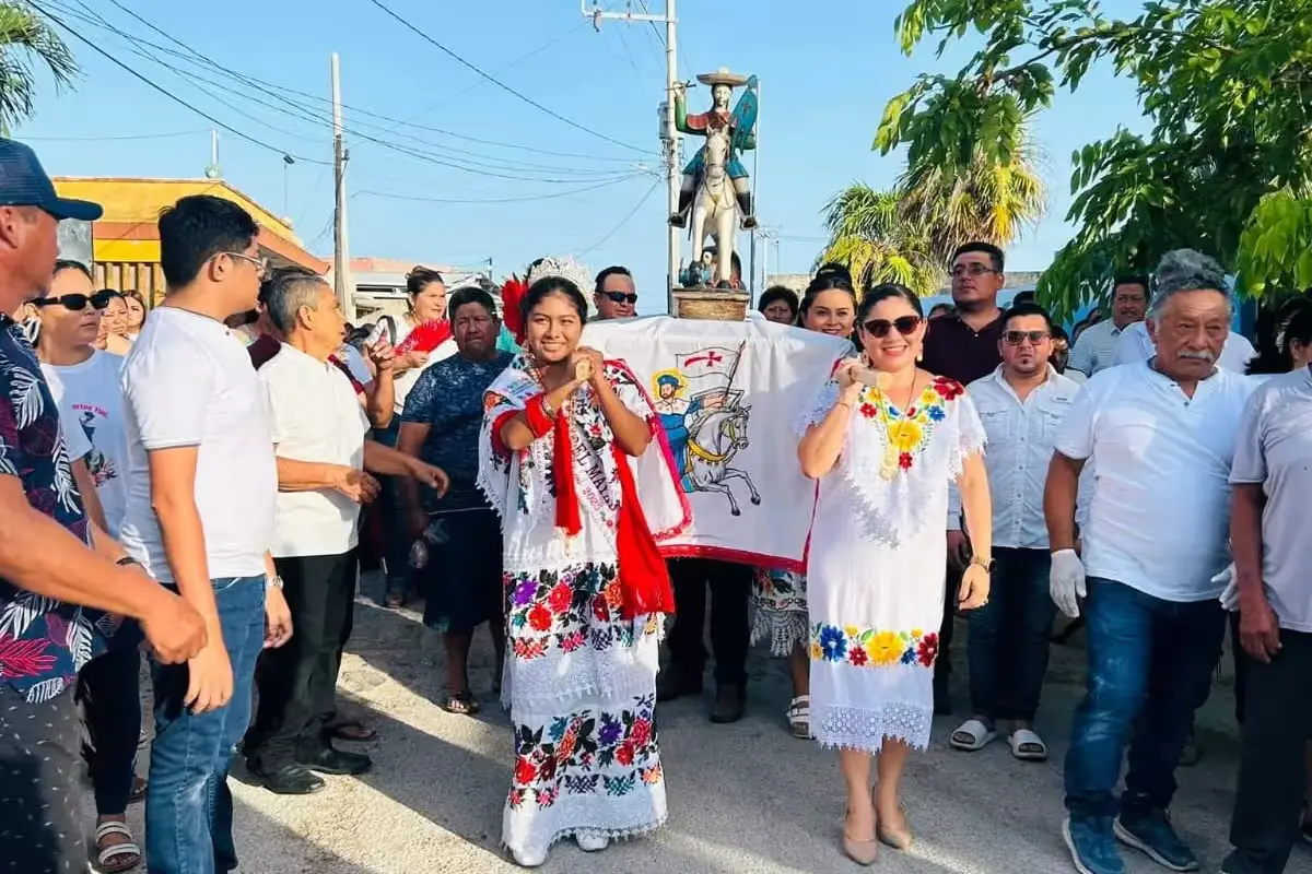 A traditional Yucatecan vaqueria dance performance in Rio Lagartos