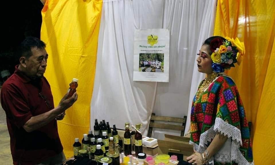 Maya beekeepers in Betania, Quintana Roo, processing honey into value-added products