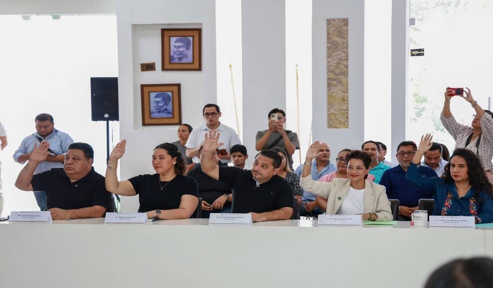 Playa del Carmen city council members during a session