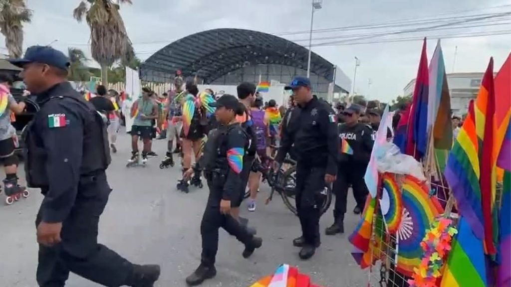 LGBT+ activists from Red Diversa Quintana Roo meet with officials in Playa del Carmen