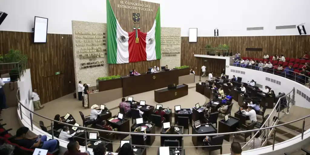 Exterior of the Yucatán Congress building in Mérida