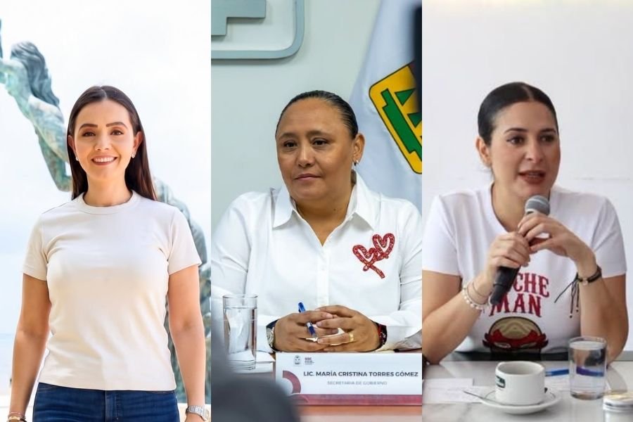 Cristina Torres, secretary of government of Quintana Roo and former mayor of Playa del Carmen, at a political event