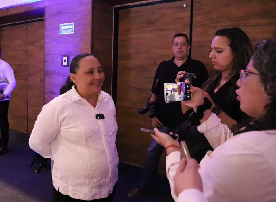 Portrait of Cristina Torres, secretary of government of Quintana Roo, who is considering a run for mayor of Playa del Carmen.
