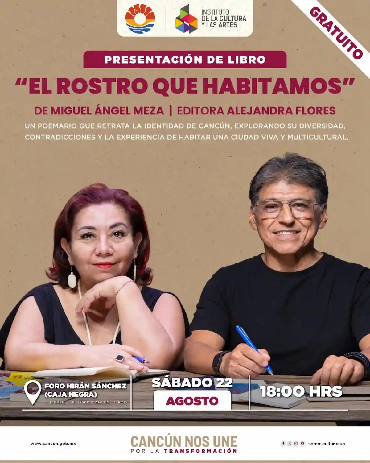 Cover of El rostro que habitamos, a poetry collection by Miguel Ángel Meza