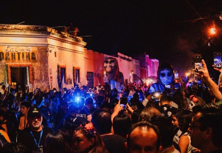 Preparations for the Festival de las Animas in Merida, Yucatan