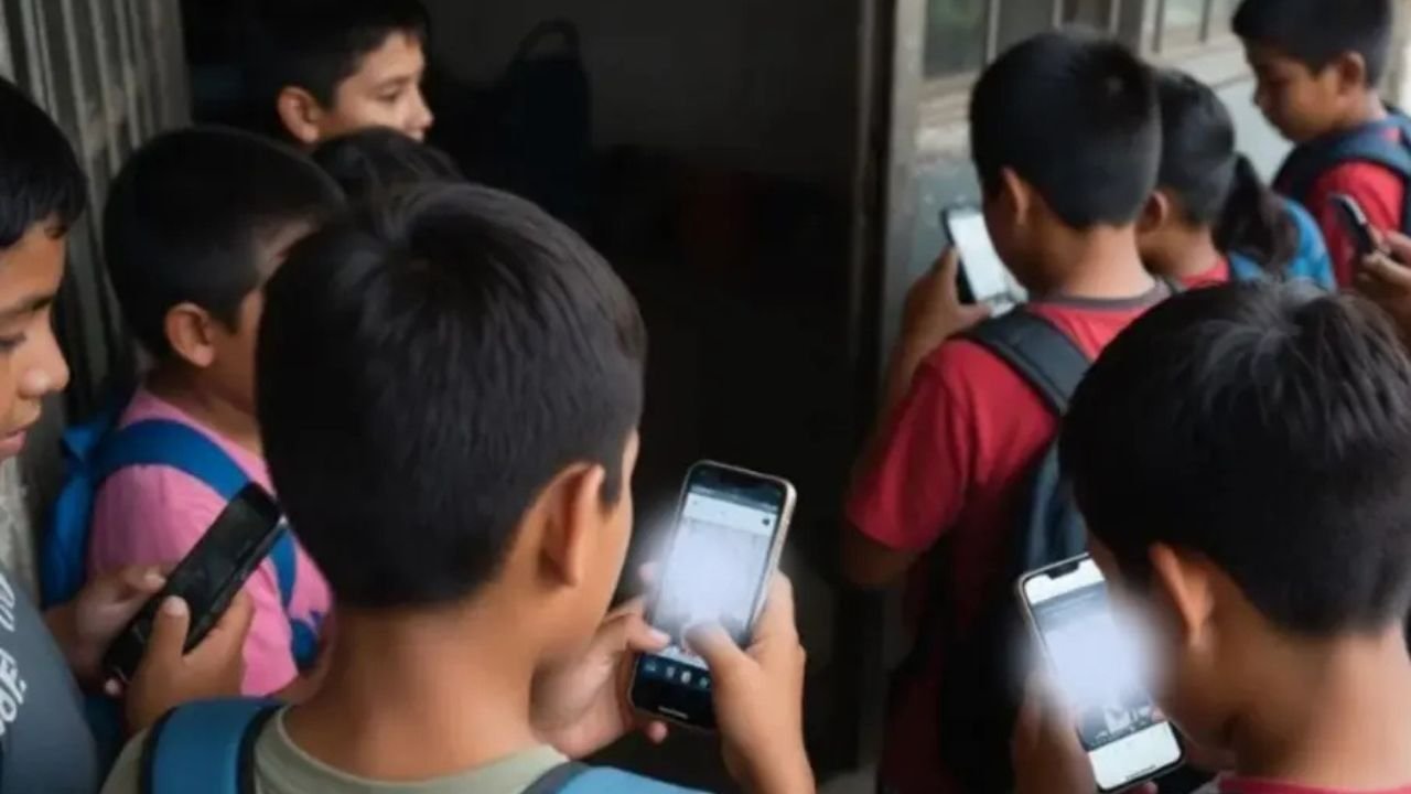A young child using a tablet, illustrating early screen exposure and behavioral addiction risks.