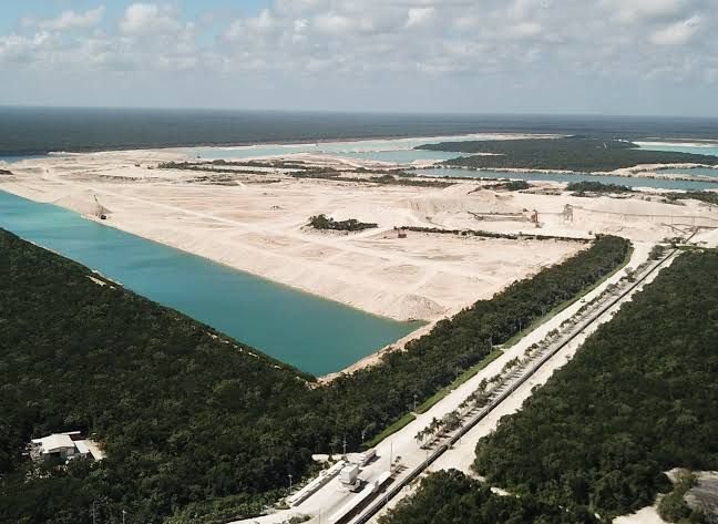 Maya community leaders and environmental activists demand the publication of the full ICSID arbitration award in the Legacy Vulcan limestone mining case in Playa del Carmen.
