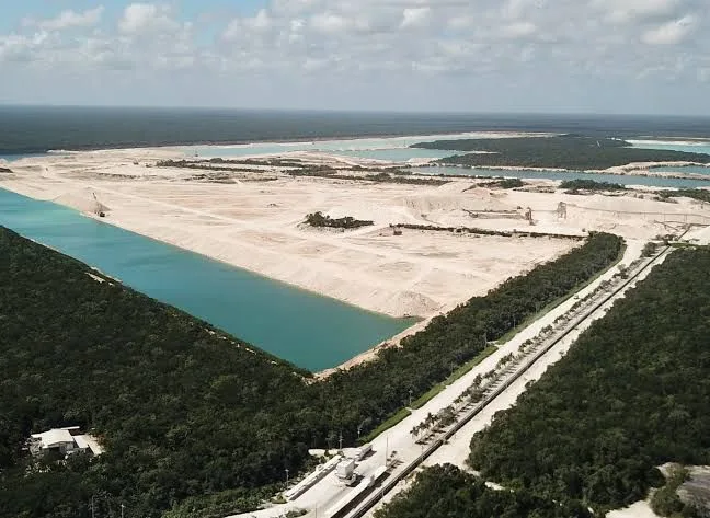 Maya community leaders and environmental activists demand the publication of the full ICSID arbitration award in the Legacy Vulcan limestone mining case in Playa del Carmen.