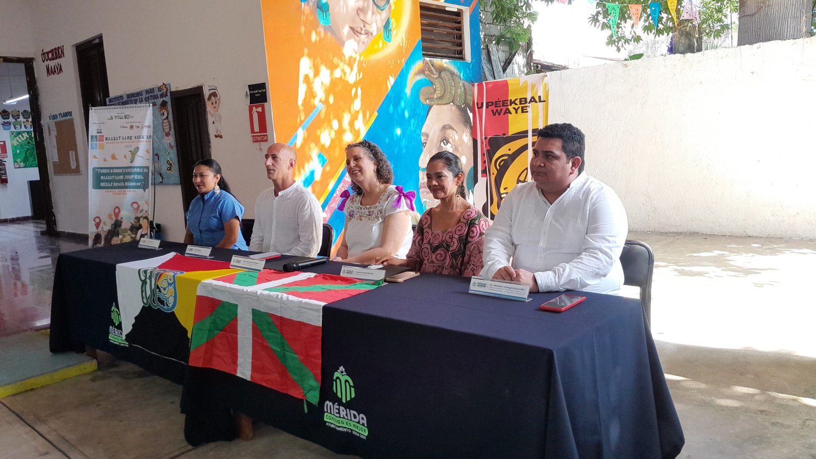 Municipal representatives from Yucatan, Campeche and Quintana Roo gather in Merida, Yucatan, to support the Maya language.