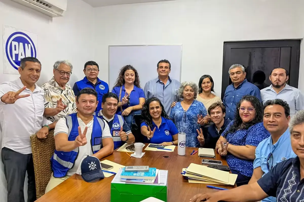 PAN activists in Playa del Carmen, Quintana Roo