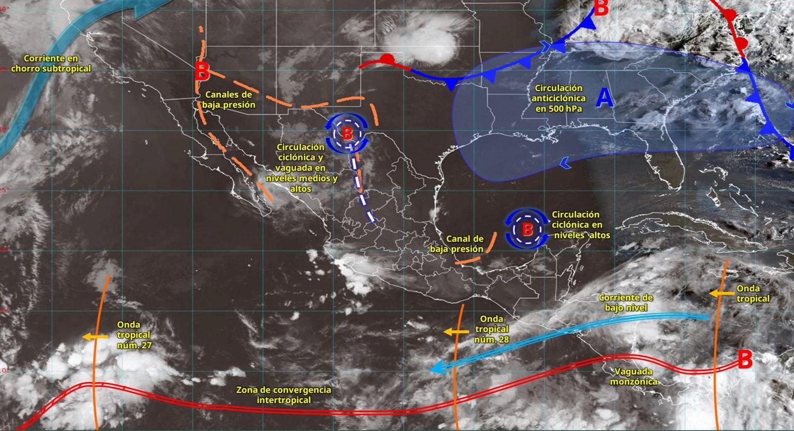 Cloudy skies and rain expected across Quintana Roo on Monday