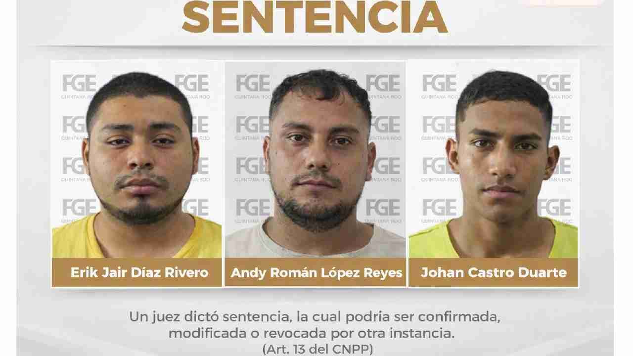 Three men sentenced to 20 years for extortion at an ambulance business in Cancún.