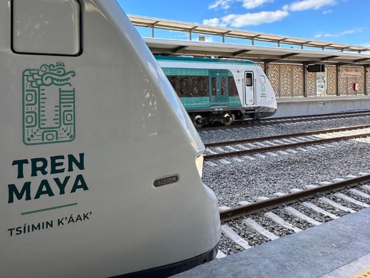 Construction of the Tren Maya railway in southeastern Mexico