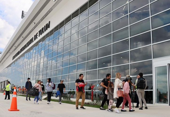 A view of the Tulum International Airport terminal, where passenger traffic fell 33.2 percent in the first half of 2026.