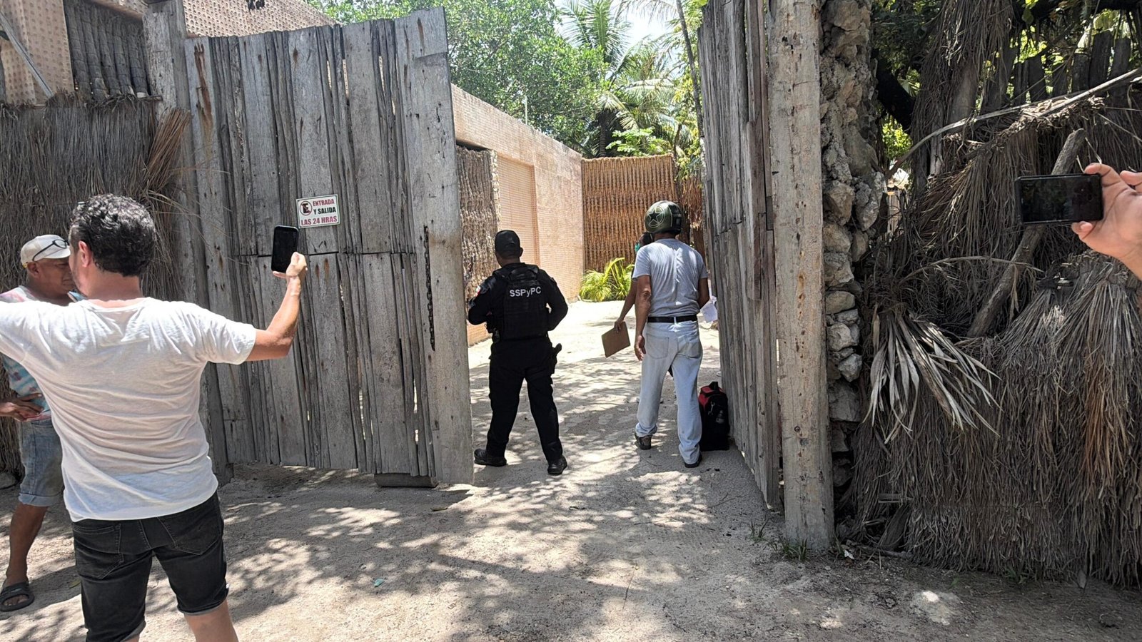 The former Naay Tulum Beach club property in Tulum during the court-ordered restitution