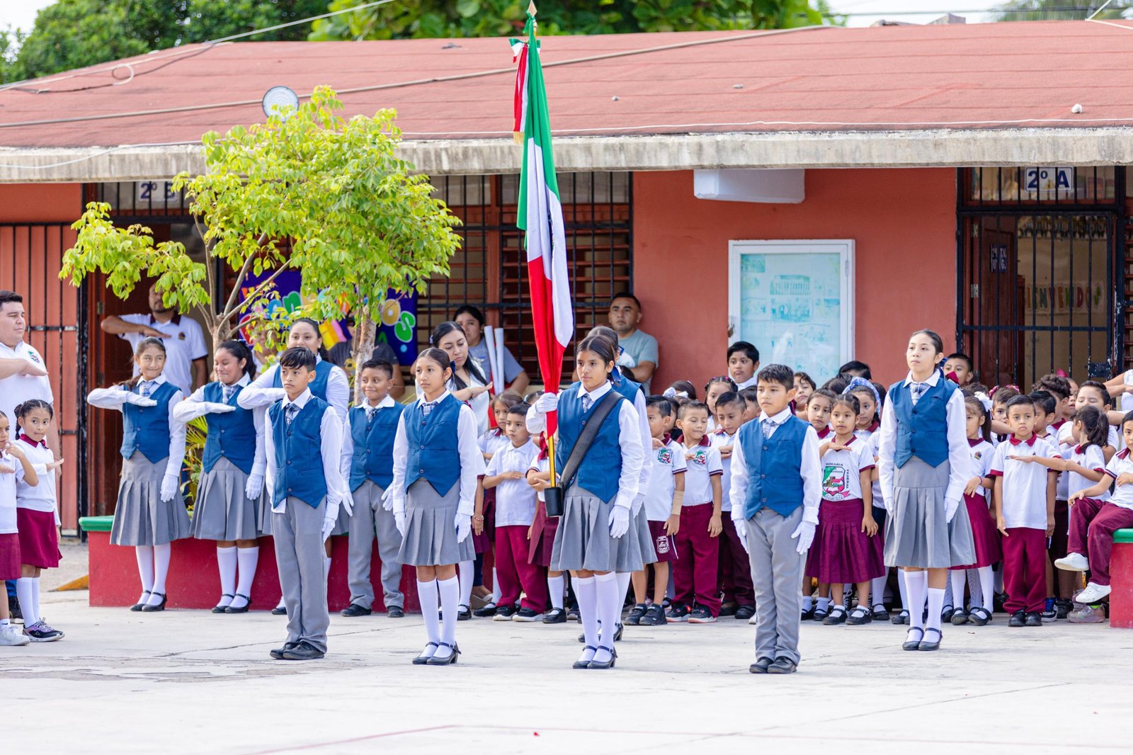 Students in a classroom in Tulum, Quintana Roo, where basic education enrollment has risen to about 14,000 for the 2026-2027 school year.