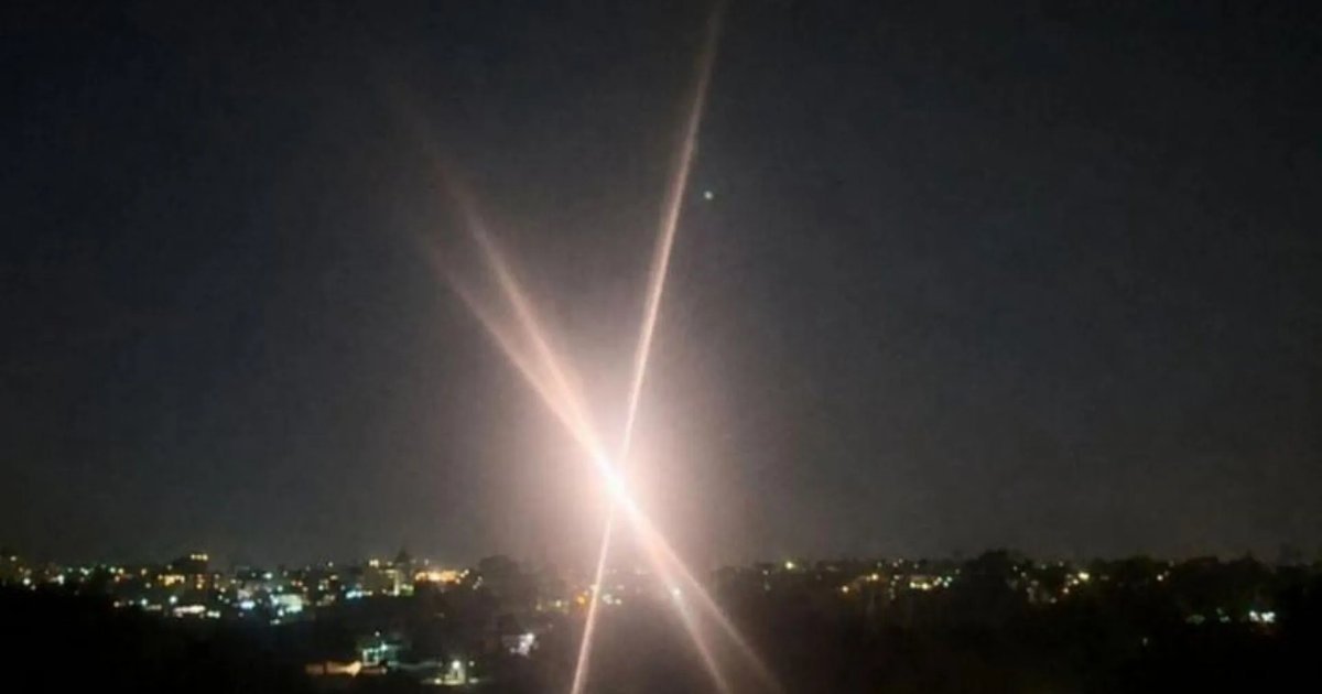 A high-energy laser system operated by U.S. military personnel targeting a drone along the southern border.