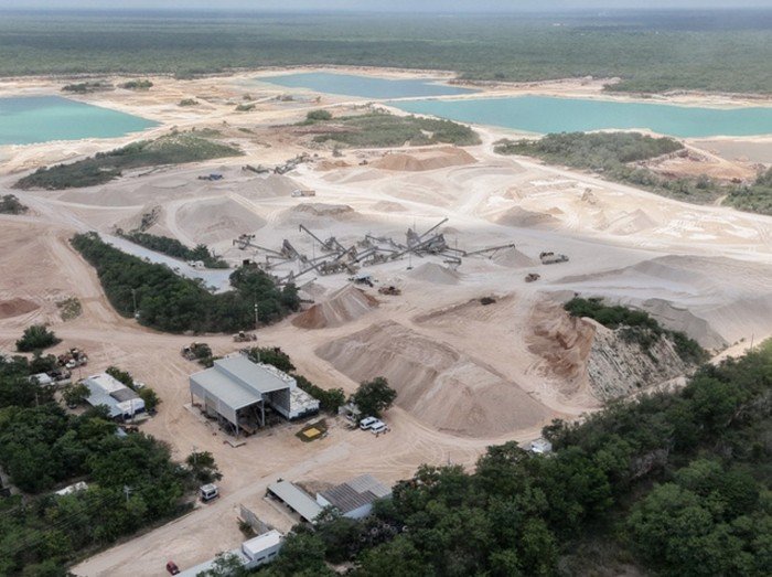 Maya community members in Yucatan gather to discuss stone quarry operations affecting their territory.
