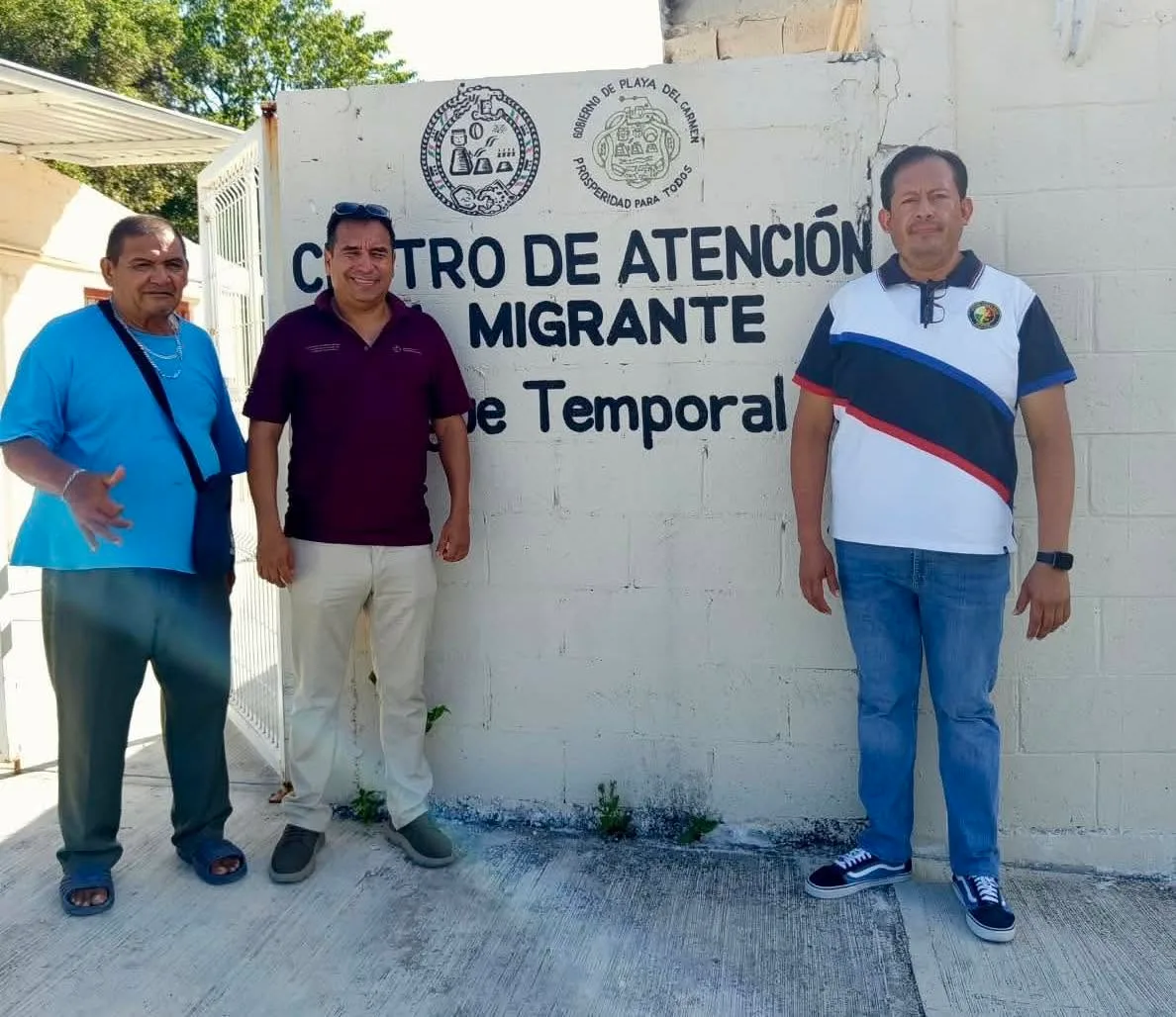 migrant shelter in Puerto Aventuras
