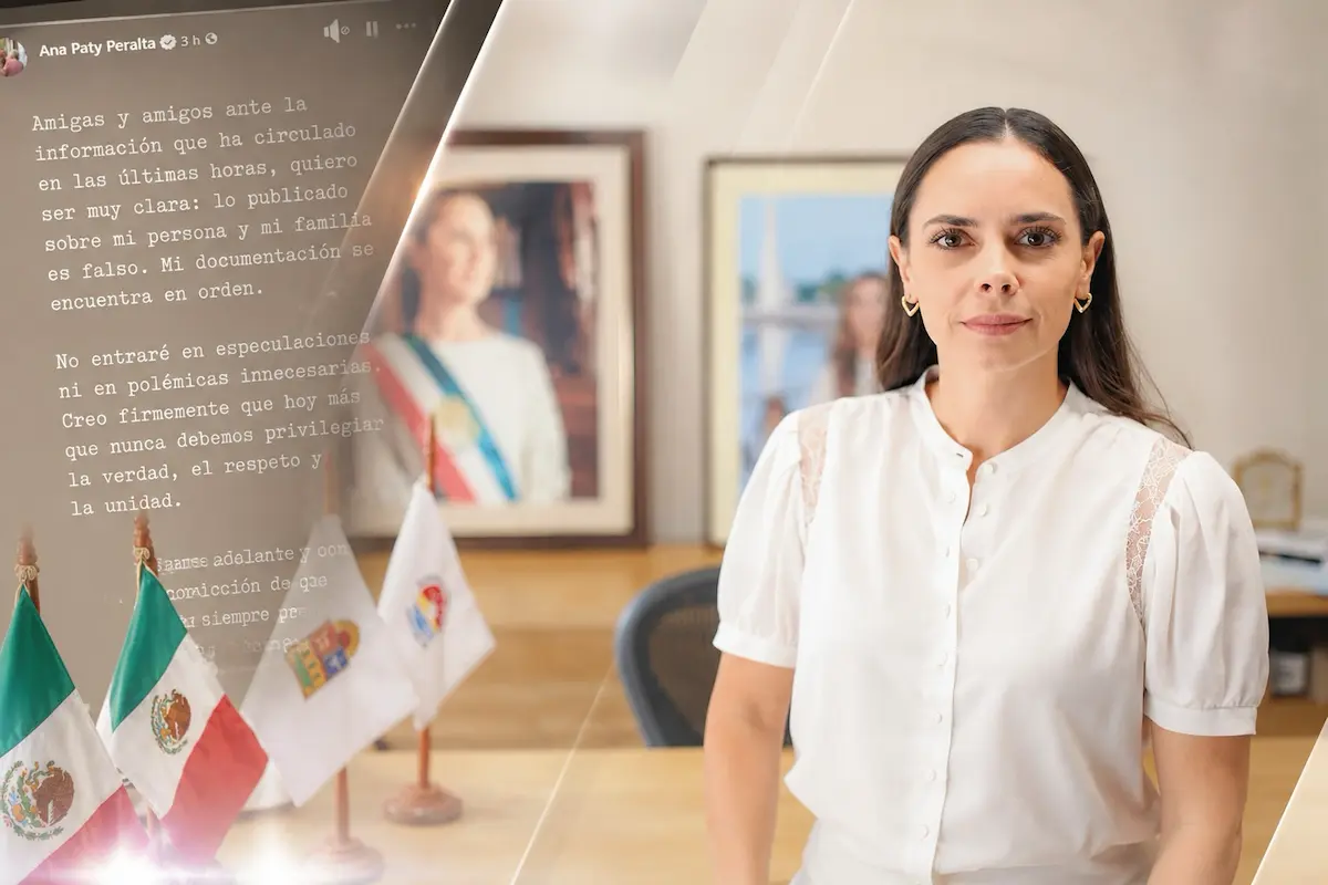 Ana Paty Peralta, mayor of Benito Juárez (Cancún), during a public event.