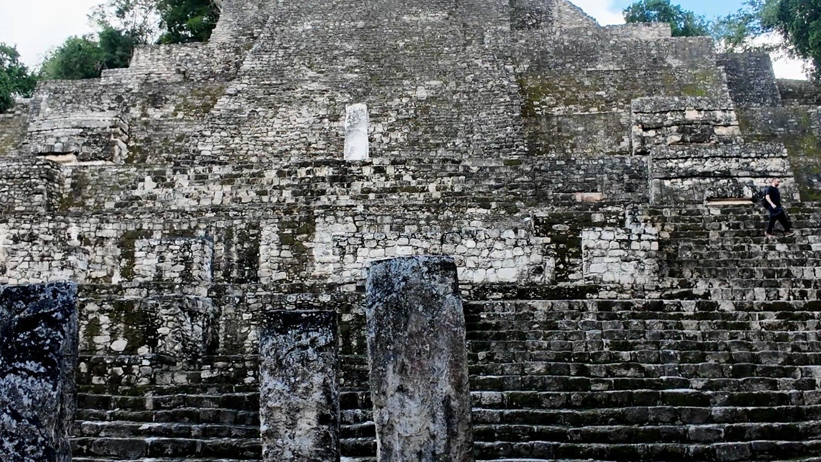 Archaeologists excavate ancient Maya stone structures uncovered during construction of the Tren Maya in Quintana Roo, Mexico